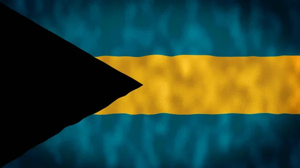 Bahamas Zwaaien Vlag Bahama Vlag Vlag Van Bahama Zwaaien Animatie — Stockfoto