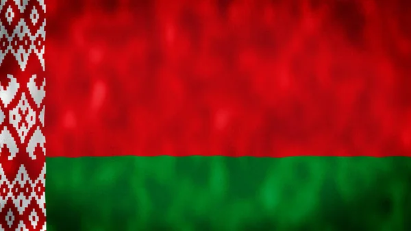 Beyaz Sallanan Bayrak Illüstrasyonu Belarus Bayrağı Beyaz Sallanan Bayrak Illüstrasyonu — Stok fotoğraf