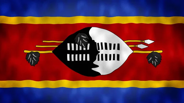 Mbabane Eswatini Bandera Eswatini Bandera Nacional Eswatini —  Fotos de Stock