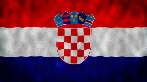 Государственный Флаг Хорватии Флаг Хорватии — стоковое фото
