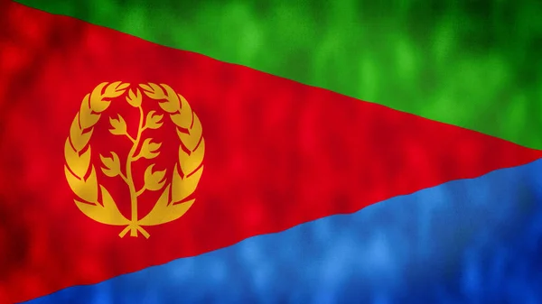 Bandera Eritrea Bandera Nacional Eritrea Animación Inconsútil Bandera Del Lazo —  Fotos de Stock