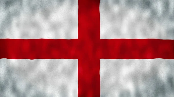 イングランドのフラグをそっと風の中で手を振った イギリス国旗 3Dイギリス国旗イングランド国旗が掲揚されました — ストック写真