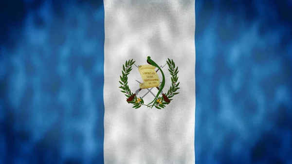 Příznak Mávající Videem Guatemalská Vlajka Guatemala Vlajka Closeup — Stock fotografie
