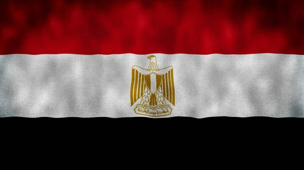 Flagge Ägyptens Schwenken Nationalflagge Ägyptens Nahtlose Animation Der Ägyptischen Flagge — Stockfoto