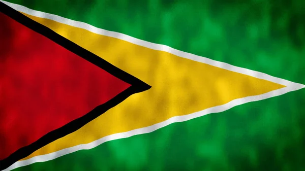 Georgetown Guyana Bandera Nacional Guyana Bandera Guyana Ondeando —  Fotos de Stock