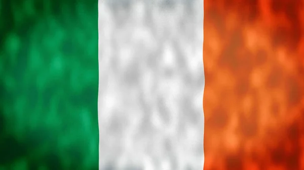 Írország Zászló Zökkenőmentes Integető Animáció Zökkenőmentes Hurkos Animáció Jele Írország — Stock Fotó