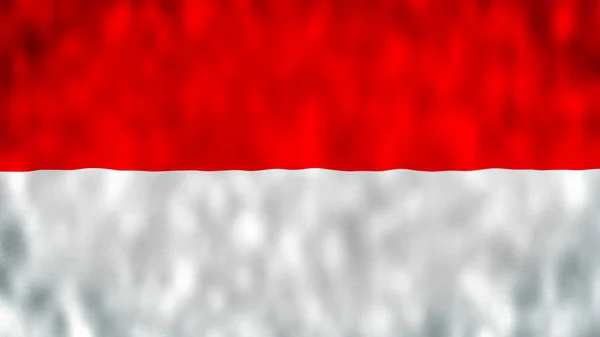 Indonesia Flag Motion Loop Відео Розмахує Вітром Реалістичний Індонезійський Прапор — стокове фото