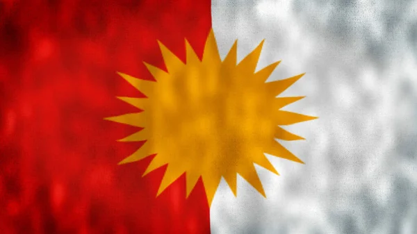 Yazidis旗帜图解 高质量的4K插图 埃齐迪旗帜 — 图库照片