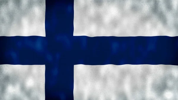 Flag Finland Illustration Ilustrace Finské Vlajky Finská Republika Vlajka Vlaje — Stock fotografie