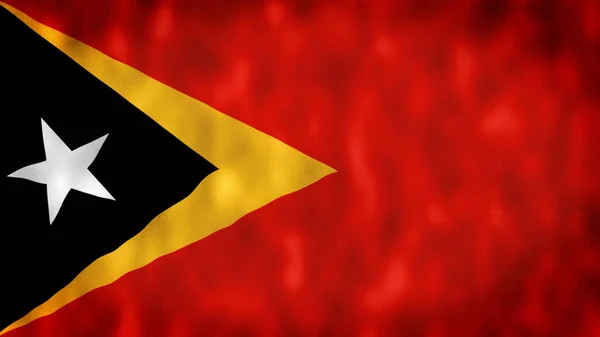 Timor Leste Bayrağının Resmi Bin Doğu Timor Bayrağı Dalgalanıyor Timor — Stok fotoğraf