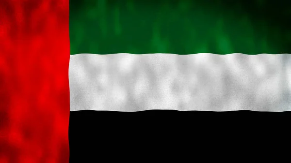 Abu Dhabi Zjednoczone Emiraty Arabskie Flaga Uae Macha Animacją Flaga — Zdjęcie stockowe