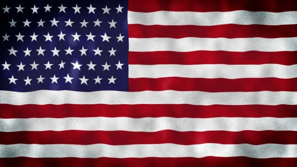 Americká Vlajka Americká Vlajka Spojených Států Americká Vlajka Fouká Zblízka — Stock fotografie