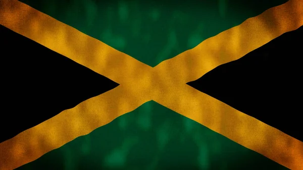 Флаг Ямайки Качественное Разрешение Иллюстрация — стоковое фото