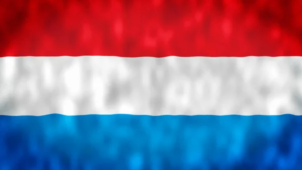 룩셈부르크 룩셈부르크 Luxembourg National Flag 솔기없는 애니메이션 현실적 렌더링 — 스톡 사진