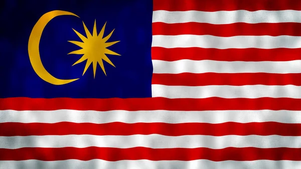 Ursprüngliche Und Einfache Malaysia Flagge Isolierten Vektor Offiziellen Farben Und — Stockfoto