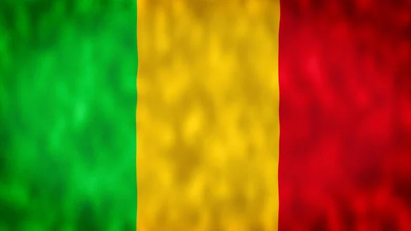 Flagge Von Mali Mali Nationalflagge Nahtlose Schleifenanimation Der Mali Flagge — Stockfoto