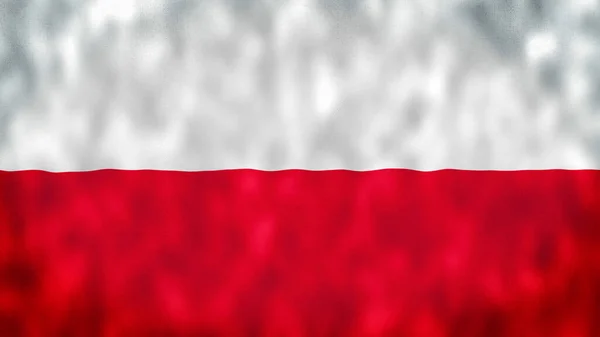 Illustration Der Polnischen Nationalflagge Abbildung Der Polnischen Flagge Warschau Polen — Stockfoto