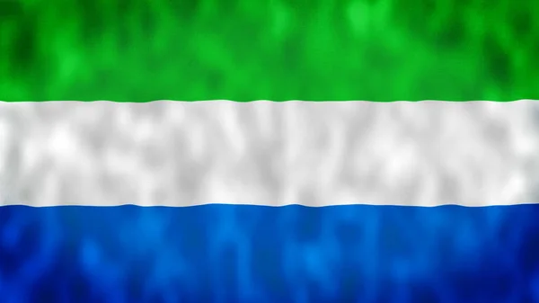 Serra Leoa Acenando Bandeira Serra Leoa Bandeira Bandeira Serra Leoa — Fotografia de Stock