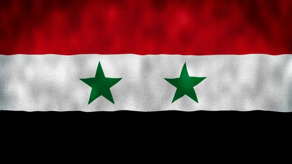 Ilustracja Flagi Narodowej Syrii Ilustracja Flagi Syrii — Zdjęcie stockowe