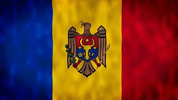 Moldawien Flagge Flagge Der Republik Moldau — Stockfoto