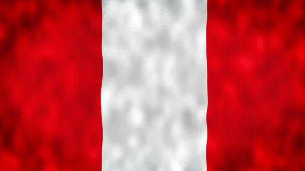 Steagul Peru Flutură Animație Steagul Peru Flutură Vânt Drapelul Național — Fotografie, imagine de stoc