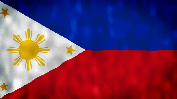Прапор Філіппін Філіппінському Прапорі Стокове Зображення