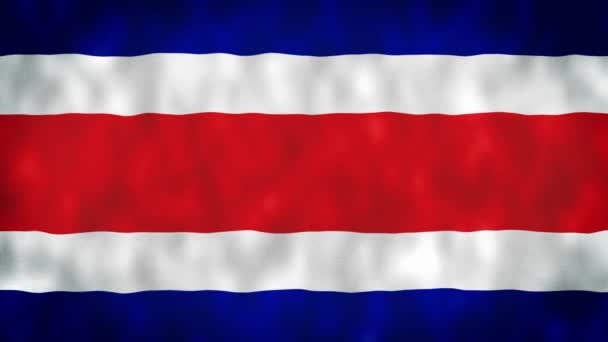 San Jos Costa Rica Flagge Der Republik Costa Rica — Stockvideo