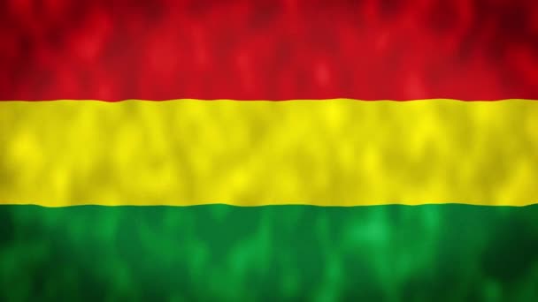 National Animated Sign Bolivia Animated Bolivia Flag Bolivia Flag Waving — Stock Video