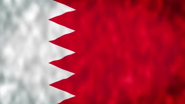 Flagge Von Bahrain Bahrain Flag Seamless Loop Animation Manama Bahrain — Stockvideo