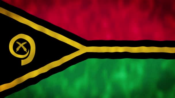 Vanuatu Integető Zászló Vanuatu Zászló Vanuatu Integető Animáció Vanuatu Zászló — Stock videók