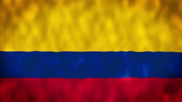 Vlag Van Colombia Hoge Kwaliteit Resolutie — Stockvideo