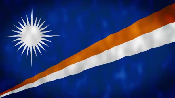 Marshall Islands Waving Flag Marshall Islands Flag Flag Marshall Islands — 비디오