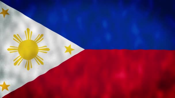 Philippines National Flag Seamless Loop Animation Philippines Flag Philippines Flag — Stock Video