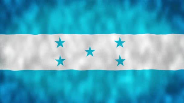 Video Mit Der Nationalflagge Honduras Honduras Flagge Schwenkt Eine Videoanimation — Stockvideo