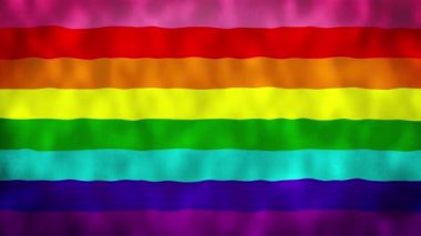 Orijinal gurur bayrağı gay. Gökkuşağı Eşcinsel Amerika Lezbiyen ABD Igbtq bayrak dalgalanan video. ABD Gay Gururu bayrağı geçmişi. Gökkuşağı Philly Bayrak Döngüsü 4k Tam HD.Rainbow Renkli Gurur Bayrakları.