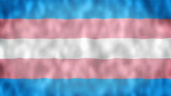 トランスジェンダーの旗 トランスジェンダープライドフラッグのイラスト 自己尊重の非バイナリを表す 男性の動き イラスト — ストック写真