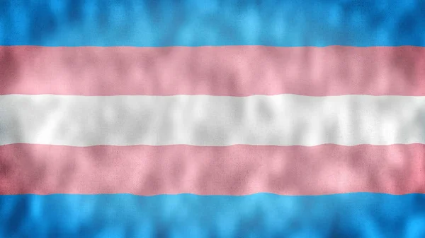 トランスジェンダーの旗 トランスジェンダープライドフラッグのイラスト 自己尊重の非バイナリを表す 男性の動き イラスト — ストック写真