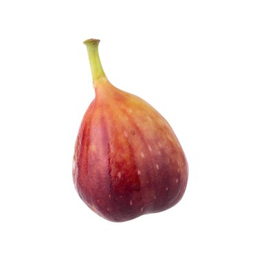 Beyaz arka planda izole edilmiş taze mor incir meyvesi.