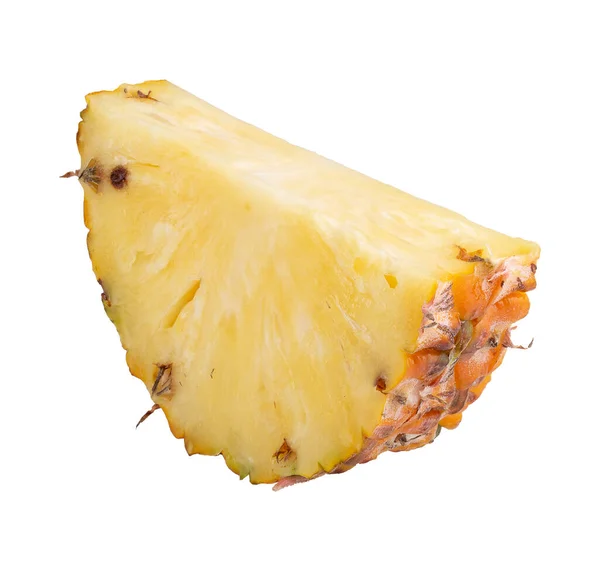 Beyaz Bir Arka Planda Ananas Ananas Dilimleri Izole Edilmiş — Stok fotoğraf