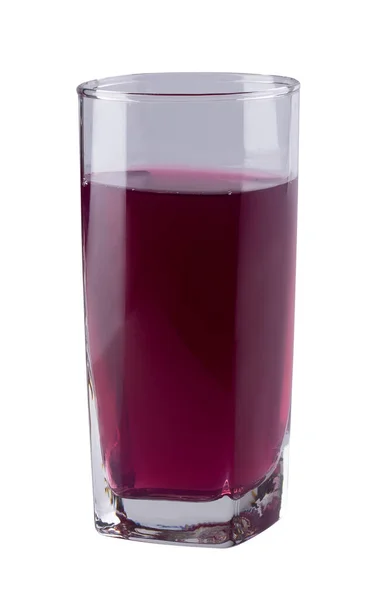 Druvjuice Ett Glas Begreppet Dryck För God Hälsa Vit Bakgrund — Stockfoto