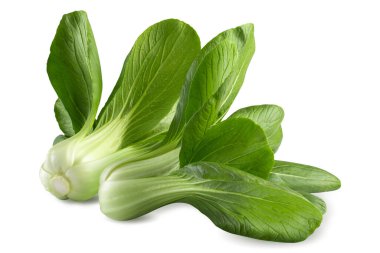 Fresh green Chinese cabbage isolated on a white background