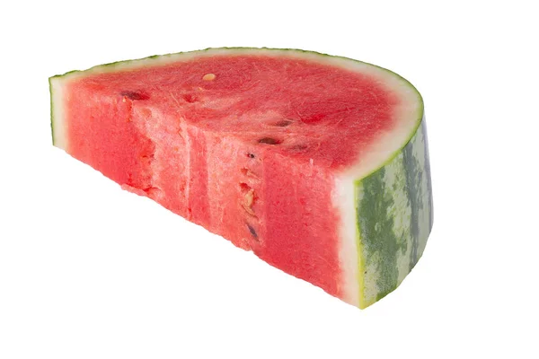 Ganze Und Halbe Wassermelone Isoliert Auf Transparentem Hintergrund — Stockfoto
