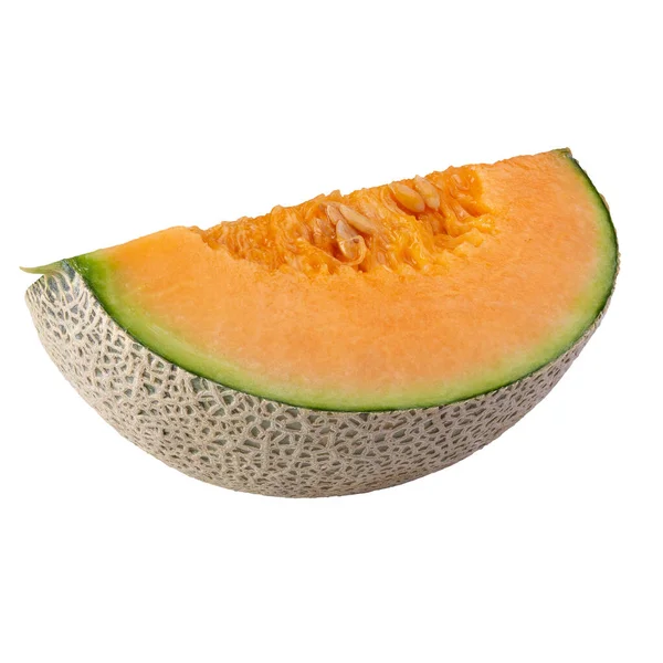 Melon Plasterek Melona Izolowane Białym Tle — Zdjęcie stockowe