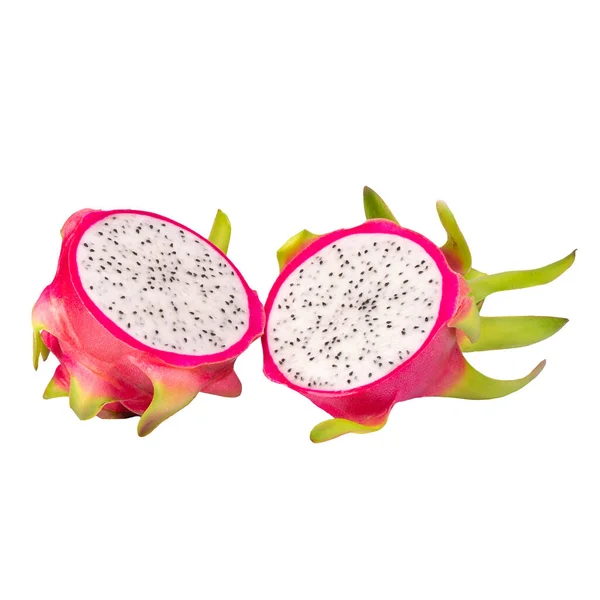 Dragonfruit Pitaya Απομονωμένα Λευκό Φόντο — Φωτογραφία Αρχείου
