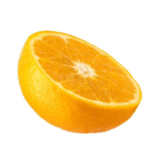 Свежий Апельсин Фруктовый Белом Фоне — стоковое фото