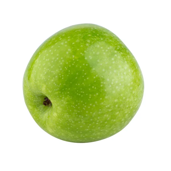 Свіже Зелене Яблуко Ізольоване Білому Фоні — стокове фото