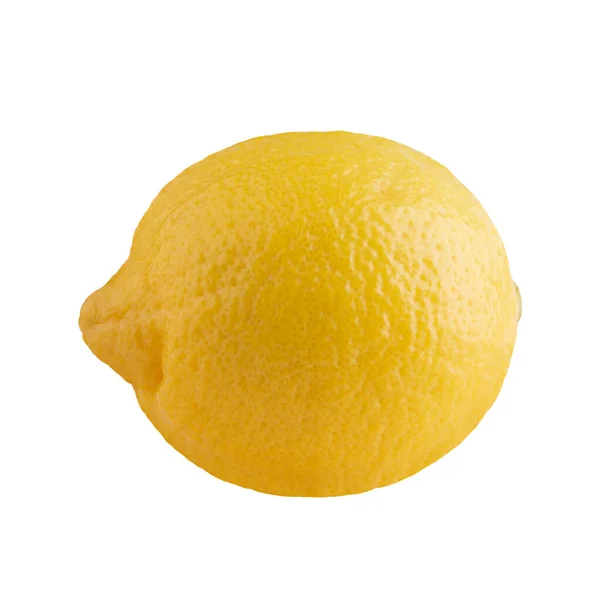 Limón Amarillo Aislado Sobre Fondo Blanco — Foto de Stock