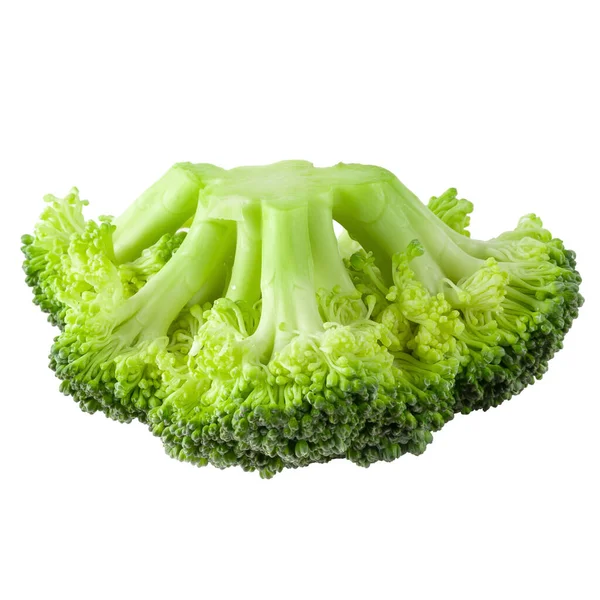 Čerstvé Brokolice Bloky Pro Vaření Izolované Bílém Pozadí — Stock fotografie