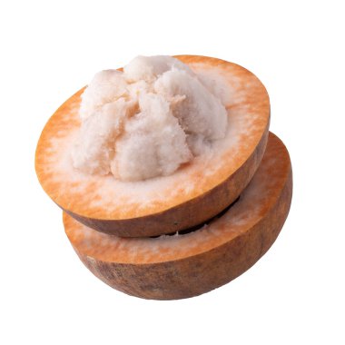 Santol meyve ve santol (meliaceae) beyaz arka planda izole edilmiştir.