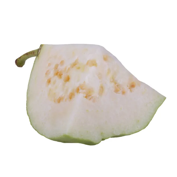 Kvajávové Ovoce Izolované Bílém Pozadí — Stock fotografie